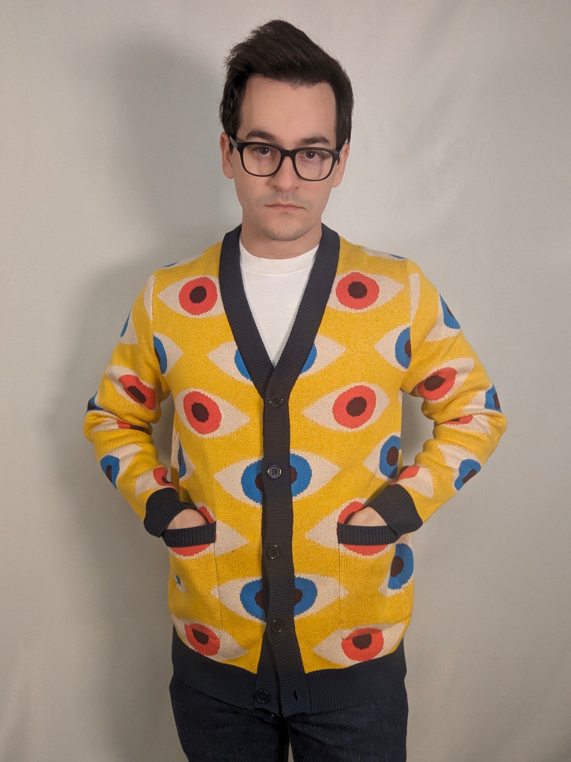 The Bauhaus Eyeball Cardigan