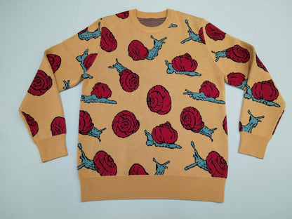 The Snails Just Wanna Have Fun Sweater - Sleepy Peach