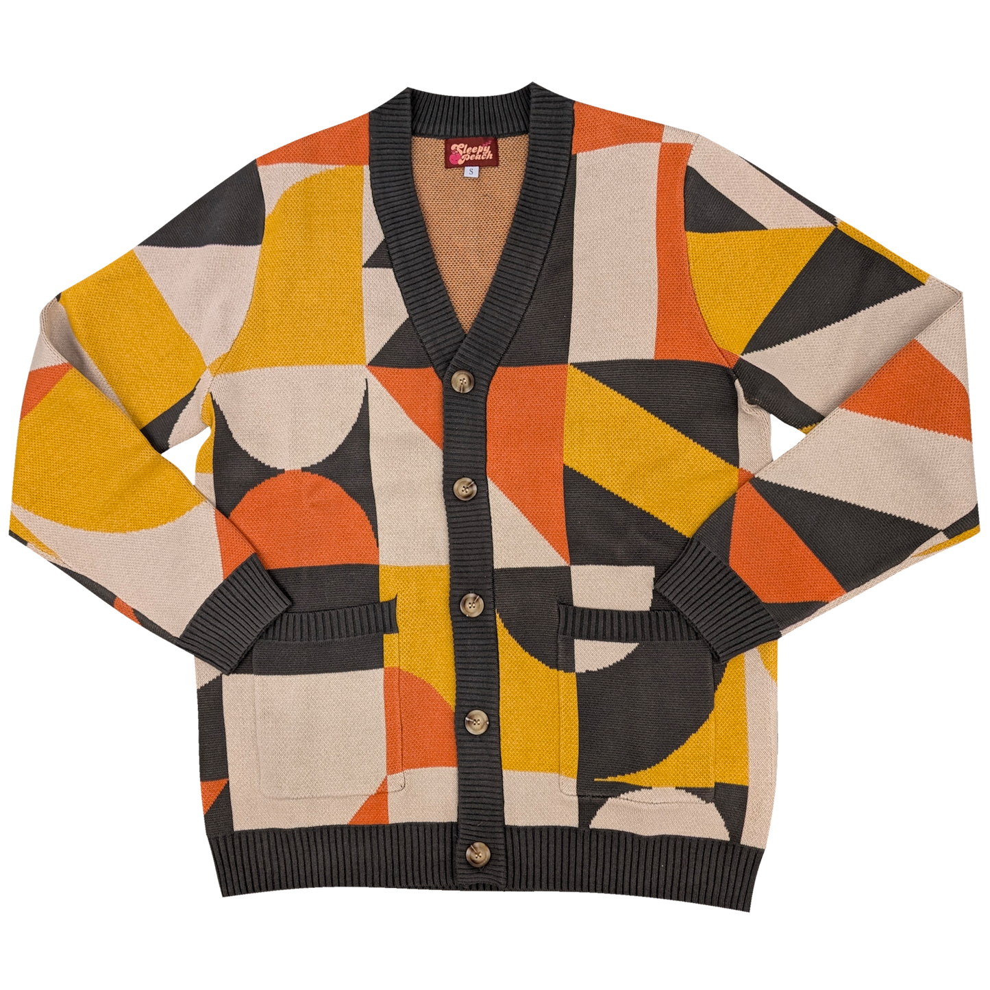 The Bauhaus Cardigan - Sleepy Peach