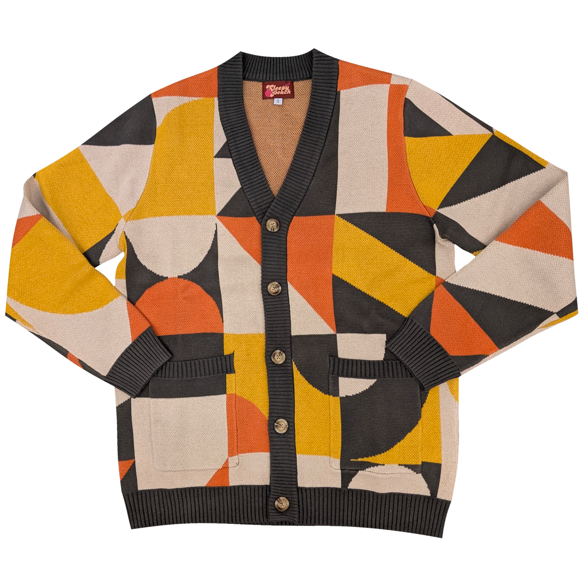 The Bauhaus Cardigan - Sleepy Peach